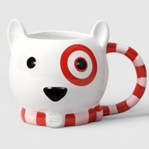 Target Red and White Bullseye Dog Mug 2025